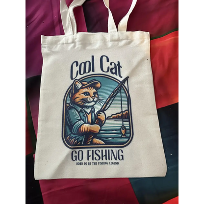 custom sublimation totes - cool cat - totes