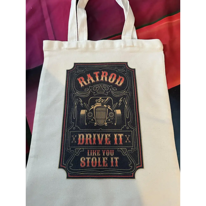 custom sublimation totes - ratrod - totes