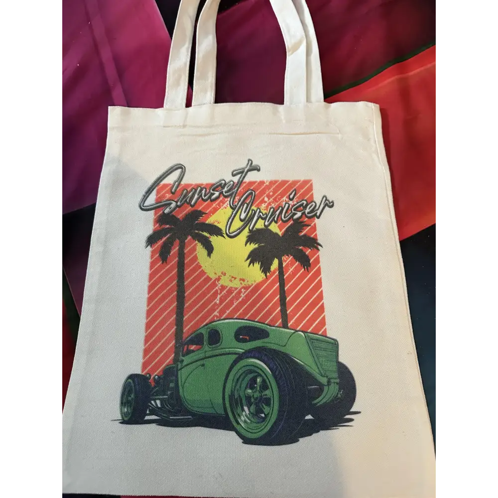 custom sublimation totes - sunset - totes