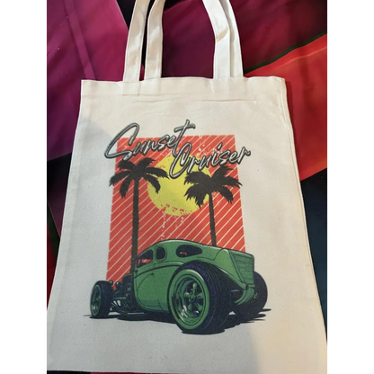 custom sublimation totes - sunset - totes